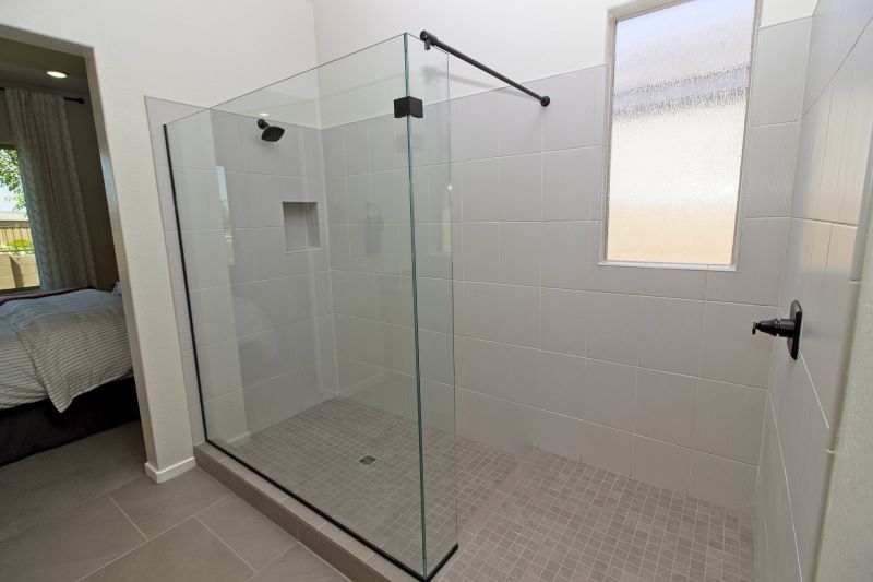 Minimalist Shower with Frameless Glass